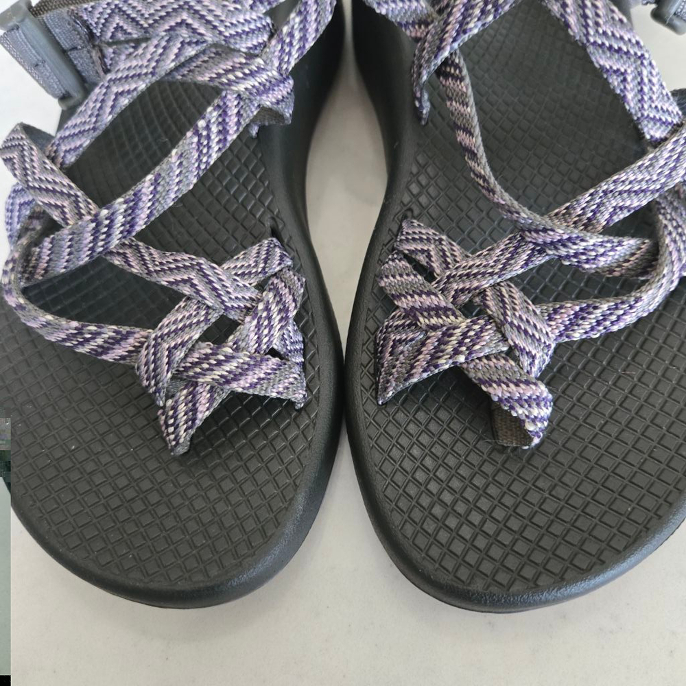 Women's Chaco Sandals Size 6 Purple and Gray - Picture 9 of 10